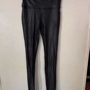 SPANX Shiny Black Leggings